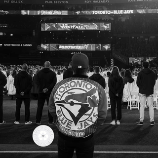 GOAT Vintage +REwork Jays Upcycled Oversized Bomber Jacket - Vintage, Y2K and Upcycled Apparel