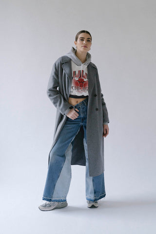 GOAT Vintage +REwork 2 Tone Wide Leg Jeans    Jeans  - Vintage, Y2K and Upcycled Apparel