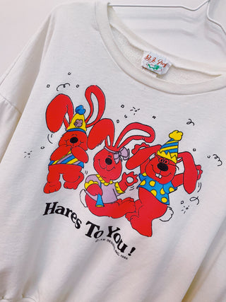 GOAT Vintage Hares To You Sweatshirt    Sweatshirts  - Vintage, Y2K and Upcycled Apparel