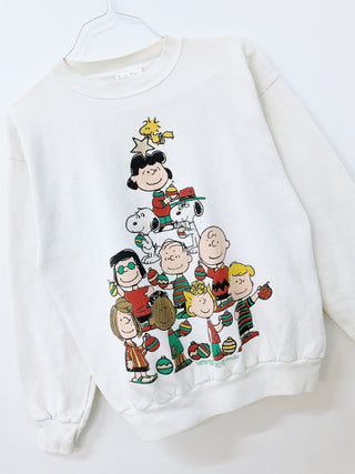 GOAT Vintage Peanuts Tree Holiday Sweatshirt    Sweatshirts  - Vintage, Y2K and Upcycled Apparel