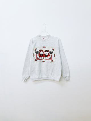 GOAT Vintage Christmas Bears Holiday Sweatshirt    Sweatshirts  - Vintage, Y2K and Upcycled Apparel
