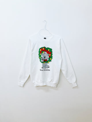 GOAT Vintage Meowy Christmas Holiday Sweatshirt    Sweatshirts  - Vintage, Y2K and Upcycled Apparel