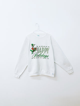 GOAT Vintage Happy Holiday Sweatshirt    Sweatshirts  - Vintage, Y2K and Upcycled Apparel