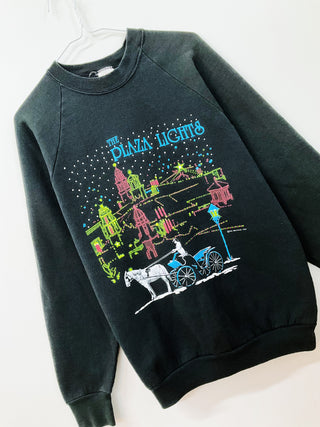 GOAT Vintage Plaza Lights Holiday Sweatshirt    Sweatshirts  - Vintage, Y2K and Upcycled Apparel