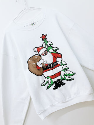 GOAT Vintage Santa Claus Holiday Sweatshirt    Sweatshirts  - Vintage, Y2K and Upcycled Apparel