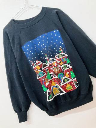 GOAT Vintage Santa Delivering Gifts Sweatshirt    Sweatshirts  - Vintage, Y2K and Upcycled Apparel