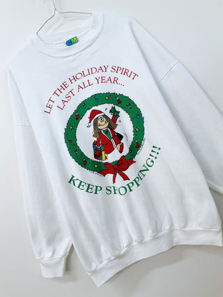 GOAT Vintage Holiday Spirit Sweatshirt    Sweatshirts  - Vintage, Y2K and Upcycled Apparel