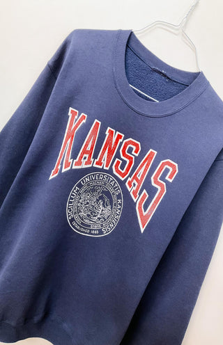 GOAT Vintage Kansas University Sweatshirt    Sweatshirts  - Vintage, Y2K and Upcycled Apparel