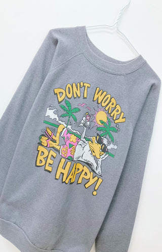 GOAT Vintage Don't Worry Be Happy Sweatshirt    Sweatshirts  - Vintage, Y2K and Upcycled Apparel