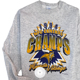 GOAT Vintage Vikings Champs Sweater - Vintage, Y2K and Upcycled Apparel