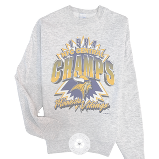 GOAT Vintage Vikings Champs Sweater - Vintage, Y2K and Upcycled Apparel