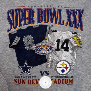 GOAT Vintage Lee Super Bowl XXX Sweater - Vintage, Y2K and Upcycled Apparel