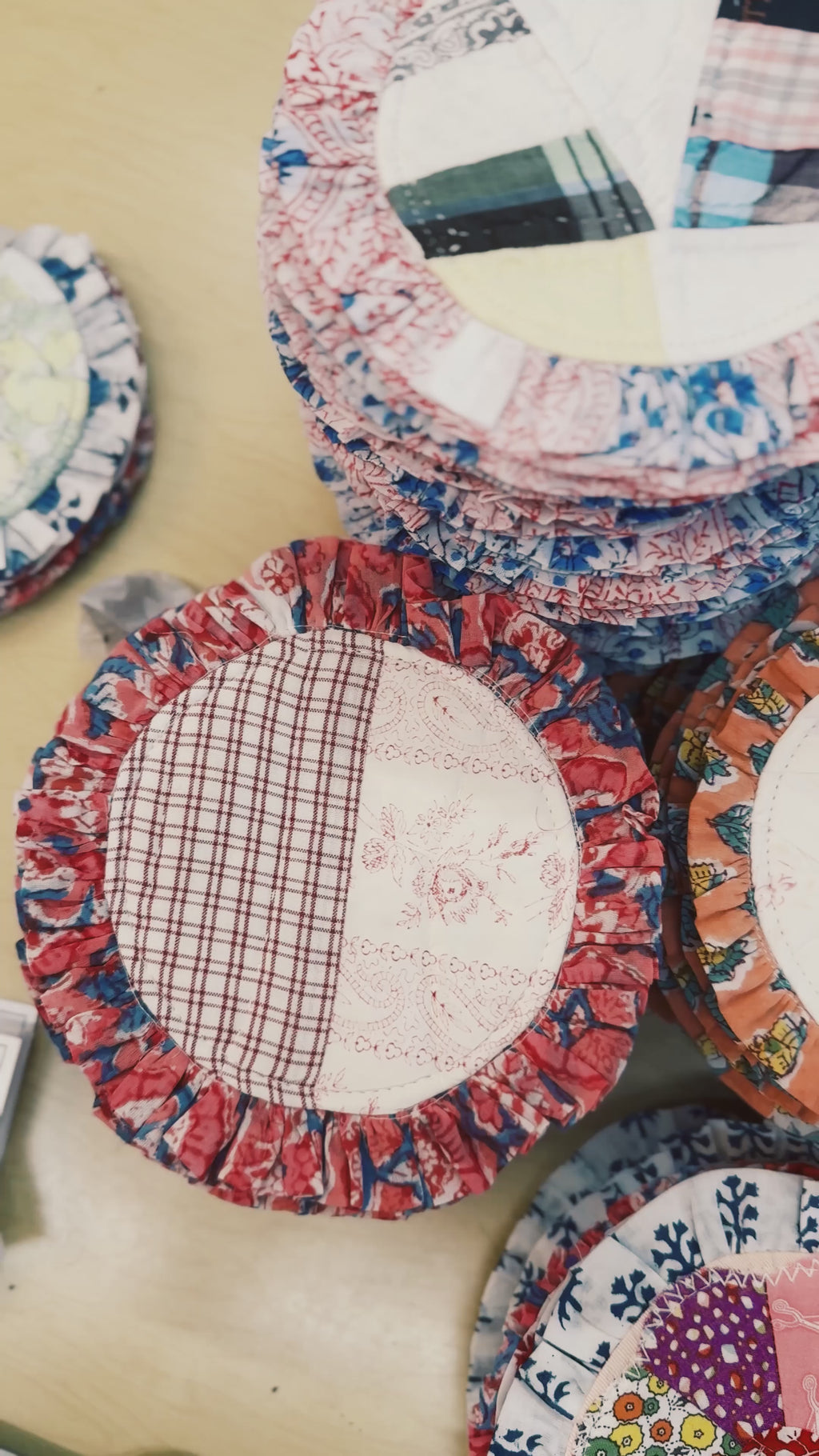 GOAT Vintage Upcycled Quilt Coasters Hardgoods - Vintage, Y2K and Upcycled Apparel