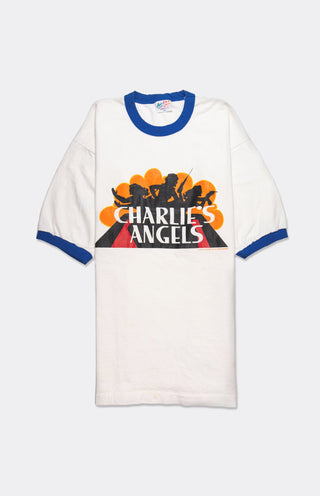 GOAT Vintage Charlie's Angels Ringer Tee    T-shirt  - Vintage, Y2K and Upcycled Apparel