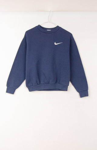 navy nike sweatshirt vintage