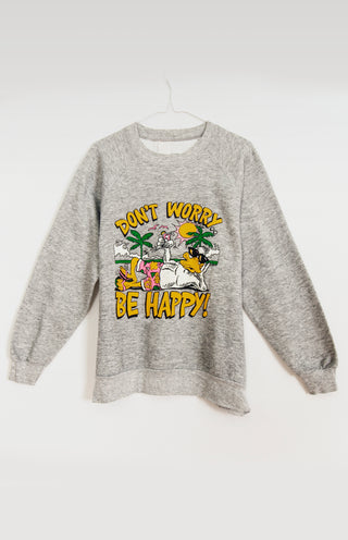 GOAT Vintage Don't Worry Be Happy Sweatshirt    Tee  - Vintage, Y2K and Upcycled Apparel