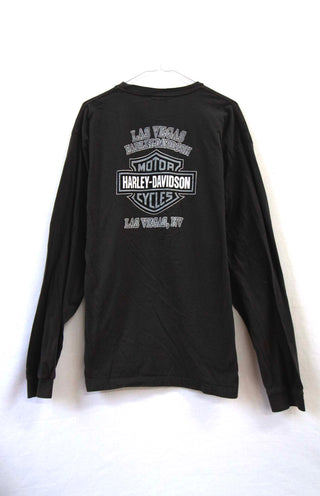 GOAT Vintage Las Vegas Harley Long Sleeve    T-Shirt  - Vintage, Y2K and Upcycled Apparel