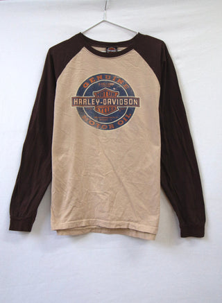GOAT Vintage Wilwerts's Harley Baseball Tee    T-Shirt  - Vintage, Y2K and Upcycled Apparel