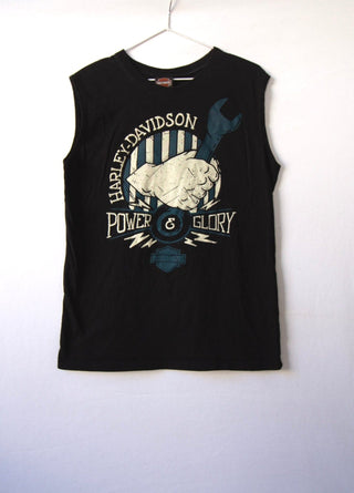 GOAT Vintage Power & Glory Harley Tank    T-Shirt  - Vintage, Y2K and Upcycled Apparel
