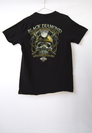 GOAT Vintage Black Diamond Harley Tee    T-Shirt  - Vintage, Y2K and Upcycled Apparel
