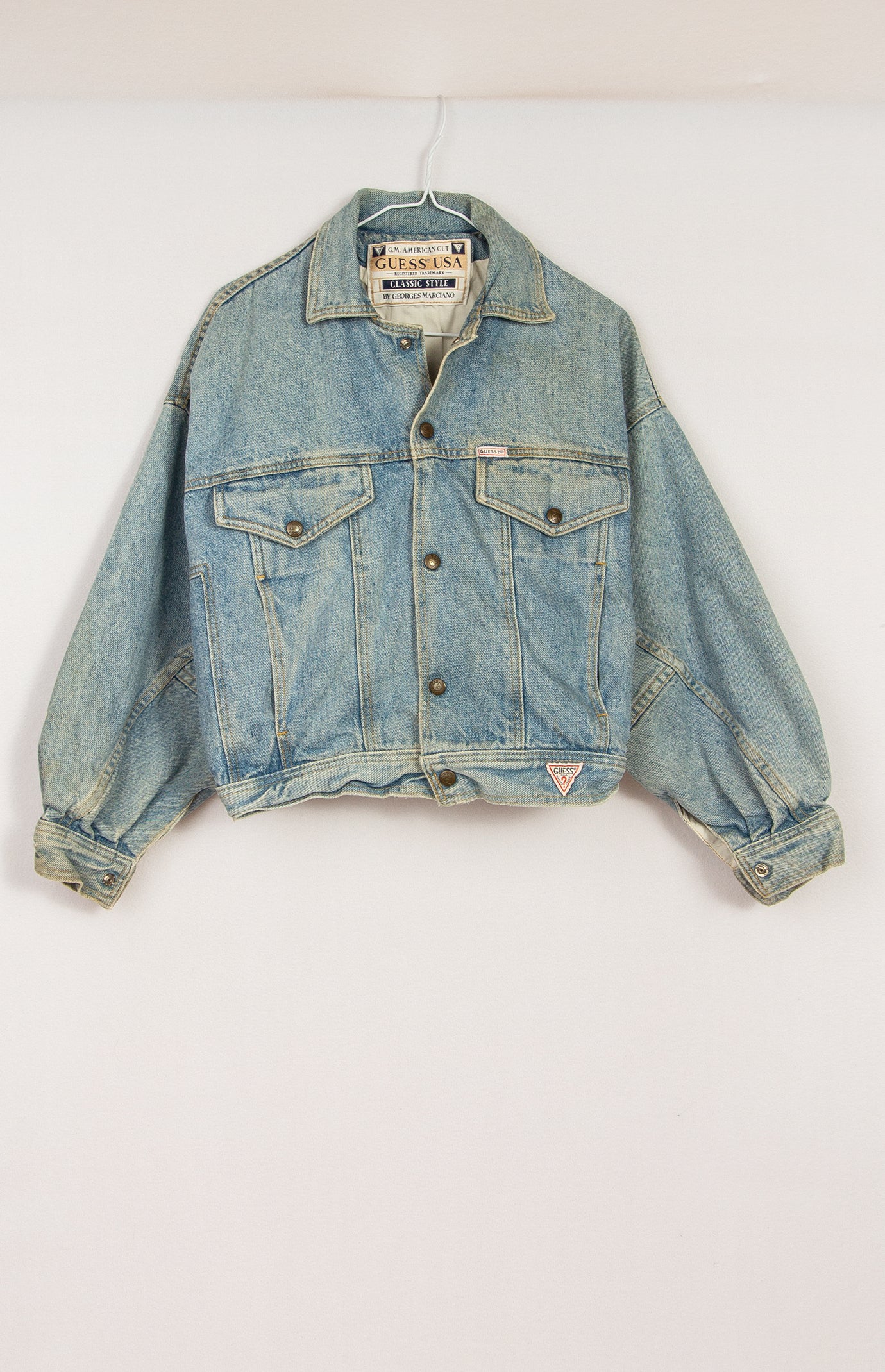 Upcycled Vintage Jean Jacket With Patches / Reworked Vintage Jean