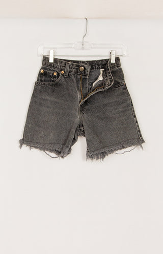 GOAT Vintage Levi's Black Denim Shorts    Shorts  - Vintage, Y2K and Upcycled Apparel