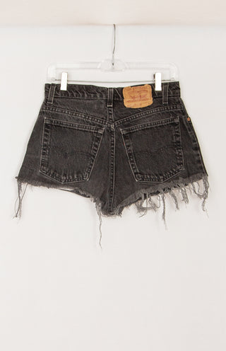 GOAT Vintage Levi's 550 Black Denim Shorts    Shorts  - Vintage, Y2K and Upcycled Apparel