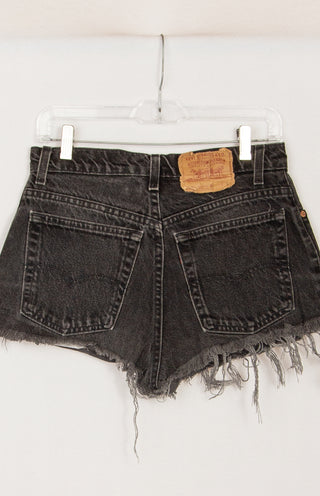 GOAT Vintage Levi's 550 Black Denim Shorts    Shorts  - Vintage, Y2K and Upcycled Apparel
